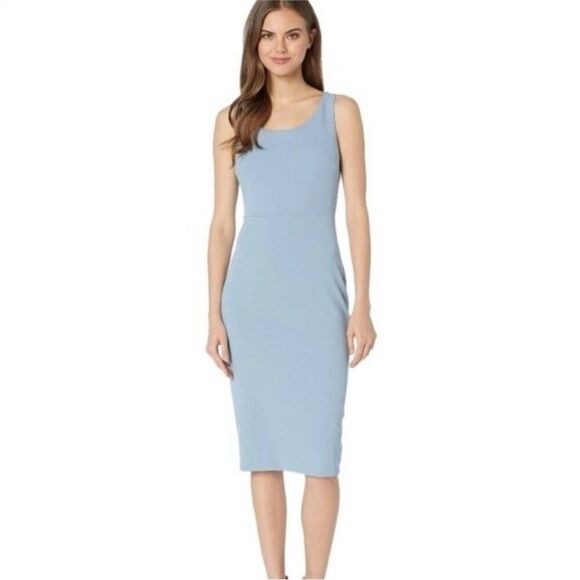 BETSEY JOHNSON | Dusty Blue Elegant Knee Length Dress Women’s Size 2 - Picture 1 of 10